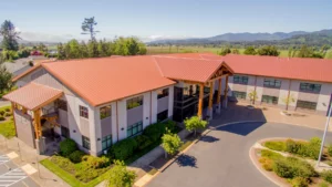 Aerial view of TBCC's Main Campus building